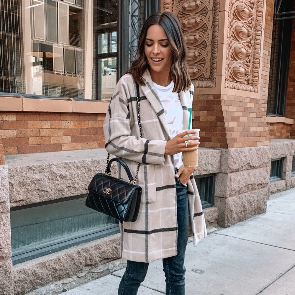dRA Sarah Coat / plaid coatigan